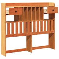 Горна табла с място за съхранение, 120 см, масивно дърво бор