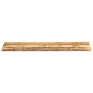 Плот за маса, жив ръб, 160x40x2,5 см, масивно дърво грубо манго