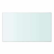 Рафтове, 2 бр, панели прозрачно стъкло, 50x30 см