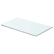 Рафтове, 2 бр, панели прозрачно стъкло, 60x30 см