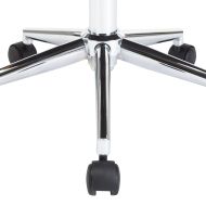 Въртящи се трапезни столове, 2 бр, черни, изкуствена кожа