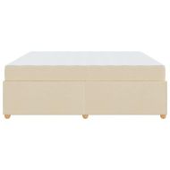 Рамка за легло с матрак Крем 180 x 200 cm текстил