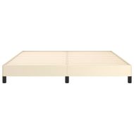 Рамка за легло кремава 180x200 см изкуствена кожа