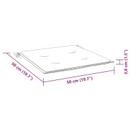 Възглавници за градински столове 2 бр тюркоаз 50x50x4 см плат