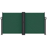Прибираща се странична тента, тъмнозеленаа, 120x1200 см