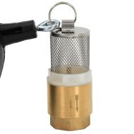 Смукателен маркуч с месингови съединители черен 1,1" 4 м PVC