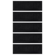 Постелки за стъпала 5 бр 25x75 см гума