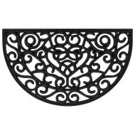 Изтривалка за врата полукръгла 45x75 см гума