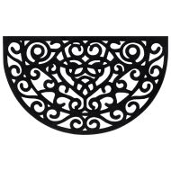 Изтривалка за врата полукръгла 45x75 см гума