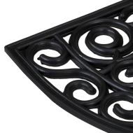 Изтривалка за врата полукръгла 45x75 см гума