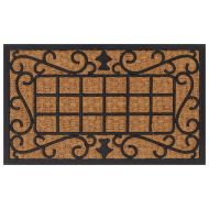 Изтривалка за врата правоъгълна 45x75 см гума и кокосови влакна