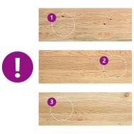 Стълбищни стъпала, 12 бр, 70x30x2 см, необработен масивен дъб