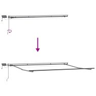 Сгъваем навес жълто и оранжево 450 ×350 cm текстил