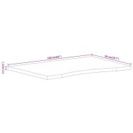 Плот за бюро с извивка 160x50x2,5 см грубо мангово дърво масив