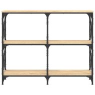 Конзолна маса, дъб сонома, 100x28x80,5 см, инженерно дърво