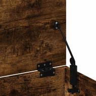 Кутия за съхранение, опушен дъб, 102x35x35 см, инженерно дърво