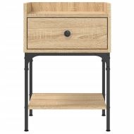Нощни масички, 2 бр, сонома дъб, 40,5x31x60 см, инженерно дърво