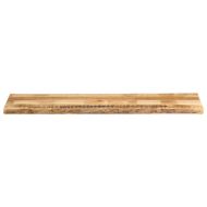 Плот за маса, жив ръб, 180x40x2,5 см, масивно дърво грубо манго