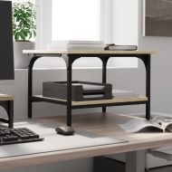 Стойка за принтер 2 нива дъб сонома 50x40x38 см инженерно дърво