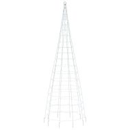 Коледна елха стрингове за пилон 550 LED студено бяло 300 см