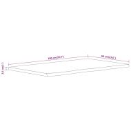 Плот за баня, 100x60x2,5 см, правоъгълен, масивно дърво акация