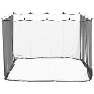 Мрежа против комари за външна употреба, 220 отвора, черна, 300x300x200 см