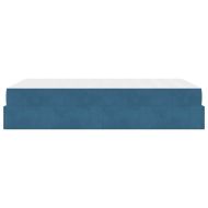 Рамка за легло с матрак Синьо 140 x 190 cm Кадифе