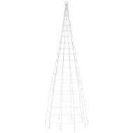 Коледна светеща елха на флагщок 550 LED синьо 300 см