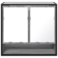 Огледален шкаф за баня Сив Сонома Инженерна дървесина