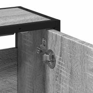 Огледален шкаф за баня Сив Сонома Инженерна дървесина