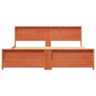 Рамка за легло с таблото Кафяво с восъчно покритие 180 x 200 cm