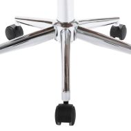 Въртящ офис стол, сив, извито дърво и текстил