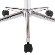 Въртящи се трапезни столове, 4 бр, кремави, изкуствена кожа