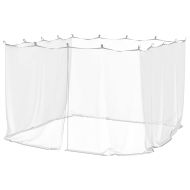 Мрежа против комари за външна употреба, 220 отвора, бяла, 300x300x200 см