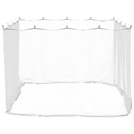 Мрежа против комари за външна употреба, 220 отвора, бяла, 300x300x200 см