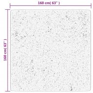 Килим HUARTE с къс косъм, мек и миещ се, сив, 160x160 см