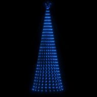 Коледна елха светещ конус 688 LED синя 300 см