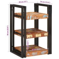 Нощно шкафче 2 pcs Кабина дърво от повторна употреба