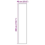 Килим за кухня Сив 300 x 60 см Кадифе