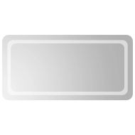 LED огледало за баня, 50x100 см