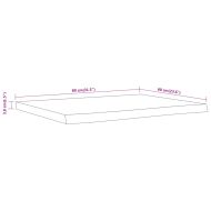 Плот за баня, 80x60x3,8 см, правоъгълен, масивно дърво акация