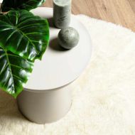 Шаги килим с дълъг косъм, NAVARRA, кремав, 240x240см, полиестер