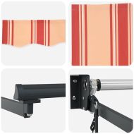 Сгъваем навес Крем 500 × 300 cm Текстил и Метал