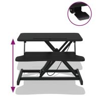 Регулируемо бюро, 60x40x(13-41,5) см, стомана и инженерно дърво