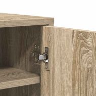 Шкаф за обувки, дъб сонома, 60x35x70 см, инженерно дърво