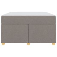 Рамка за легло с матрак Таупе 120 x 190 cm текстил