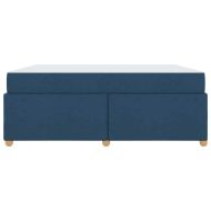 Рамка за легло с матрак Синьо 180 x 200 cm текстил