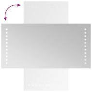 LED огледало за баня, 20x40 см