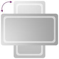 LED огледало за баня, 50x90 см