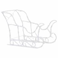 Коледна украса елени с шейна, 280x28x55 см, акрил